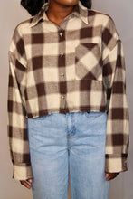 Load image into Gallery viewer, Plaid cropped button down
